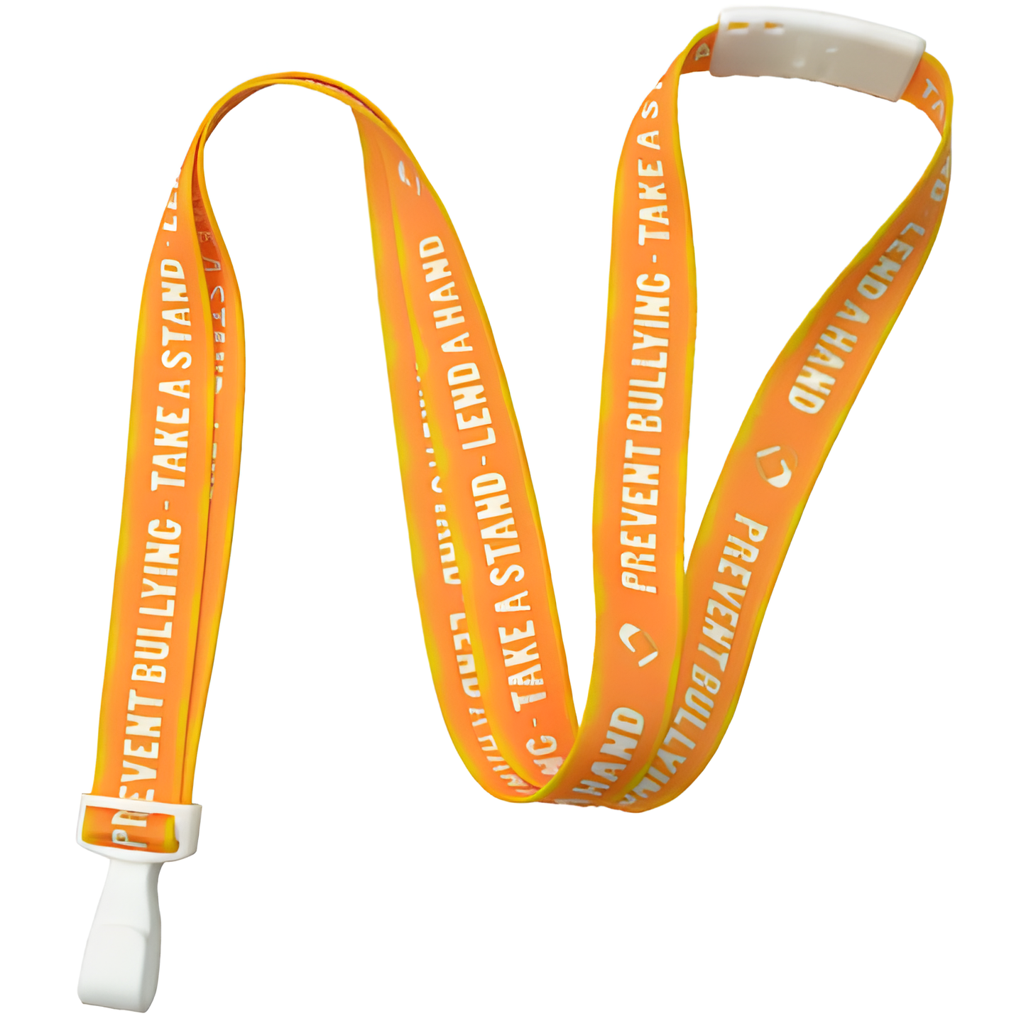 Anti-Bullying, 5/8"(16mm) Breakaway Lanyard with Wide Plastic Hook, Qty 100