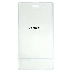 Premium dual space clear vinyl badge holder with extra insert pocket