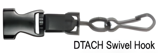 1/4" (6mm) Round Lanyard, break-away, detachable accesory, diamond slider