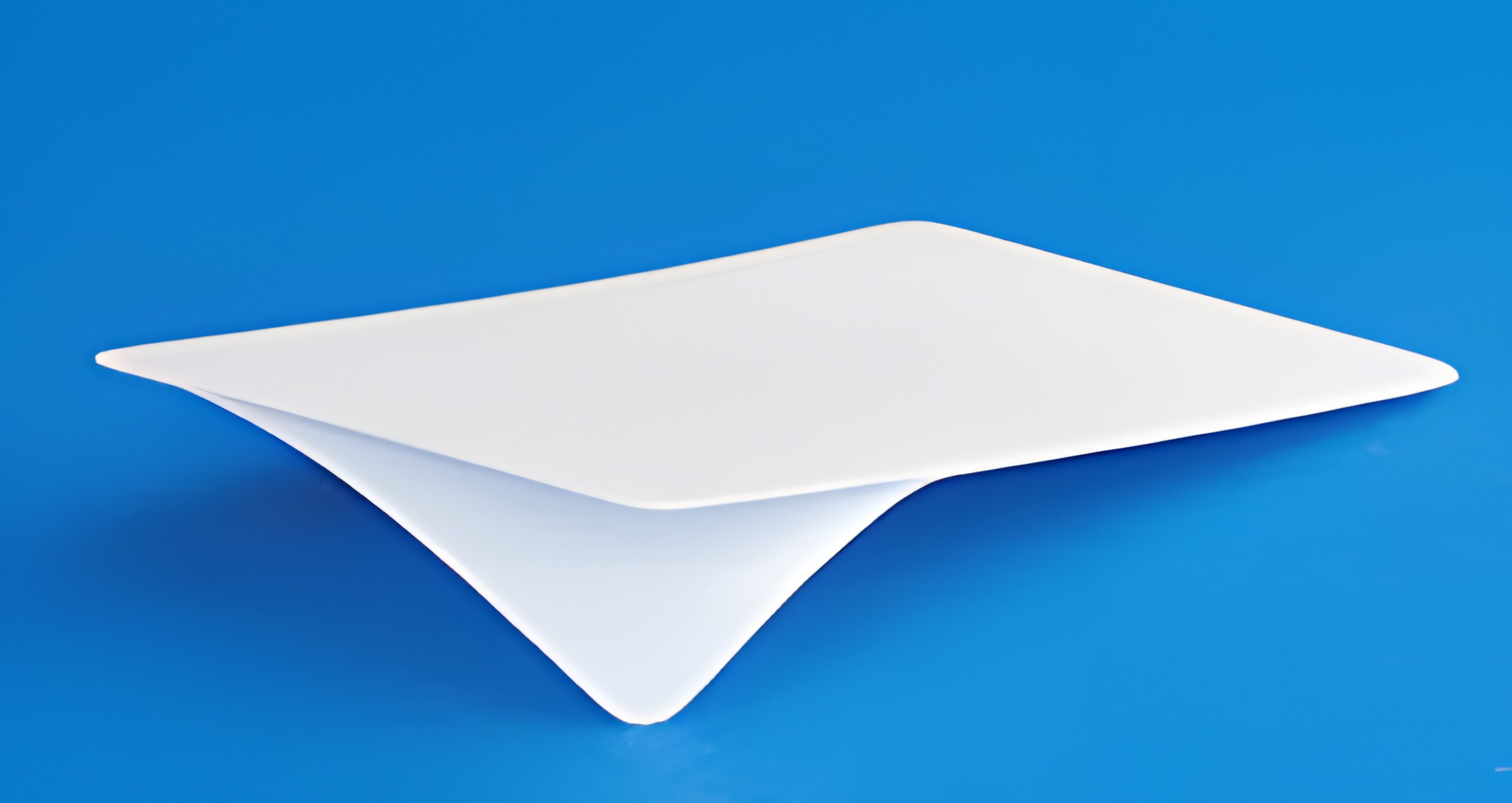 104523-010 Zebra white PVC cards, 10 mil PVC adhesive back with 14 mil ...