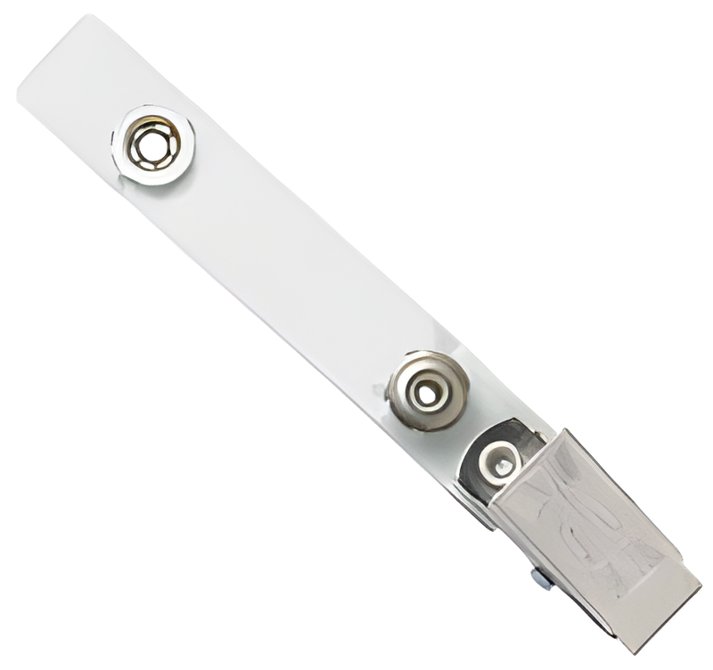 2 Hole Embossed "U" Clip with Permanent Snap