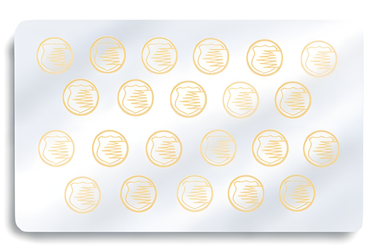 800015-035 - Zebra hand applied peel-n-stick Genuine Secure Hologram laminate, Qty. 500