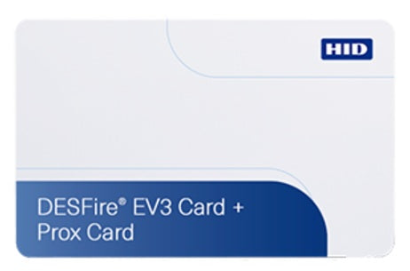 HID 811 MIFARE DESFire EV3 plus Prox composite access card