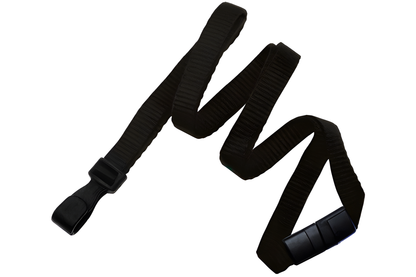 Bamboo Lanyard, wide no-twist plastic hook, break-away, 3/8" width - Image 2