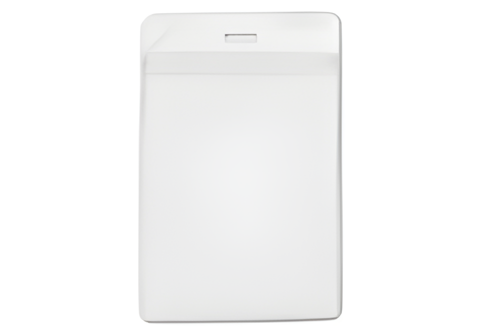 Clear Vinyl Vertical Holder with Front and Back Pockets, 3" x 4.25", Qty 100