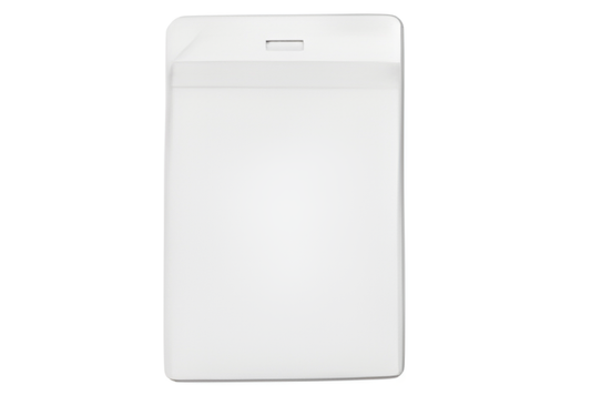 Clear Vinyl Vertical Holder with Front and Back Pockets, 3" x 4.25", Qty 100