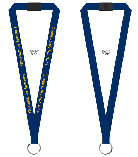 Custom Lanyard - QUEENSBURY SPARTANS
