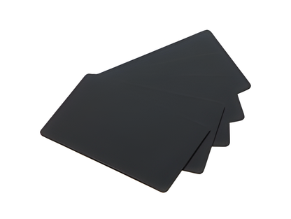 Evolis C8001 CR80 30mil Matte Black PVC-U Cards - Qty. 500