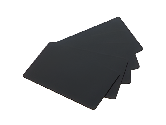 Evolis C8001 CR80 30mil Matte Black PVC-U Cards - Qty. 500