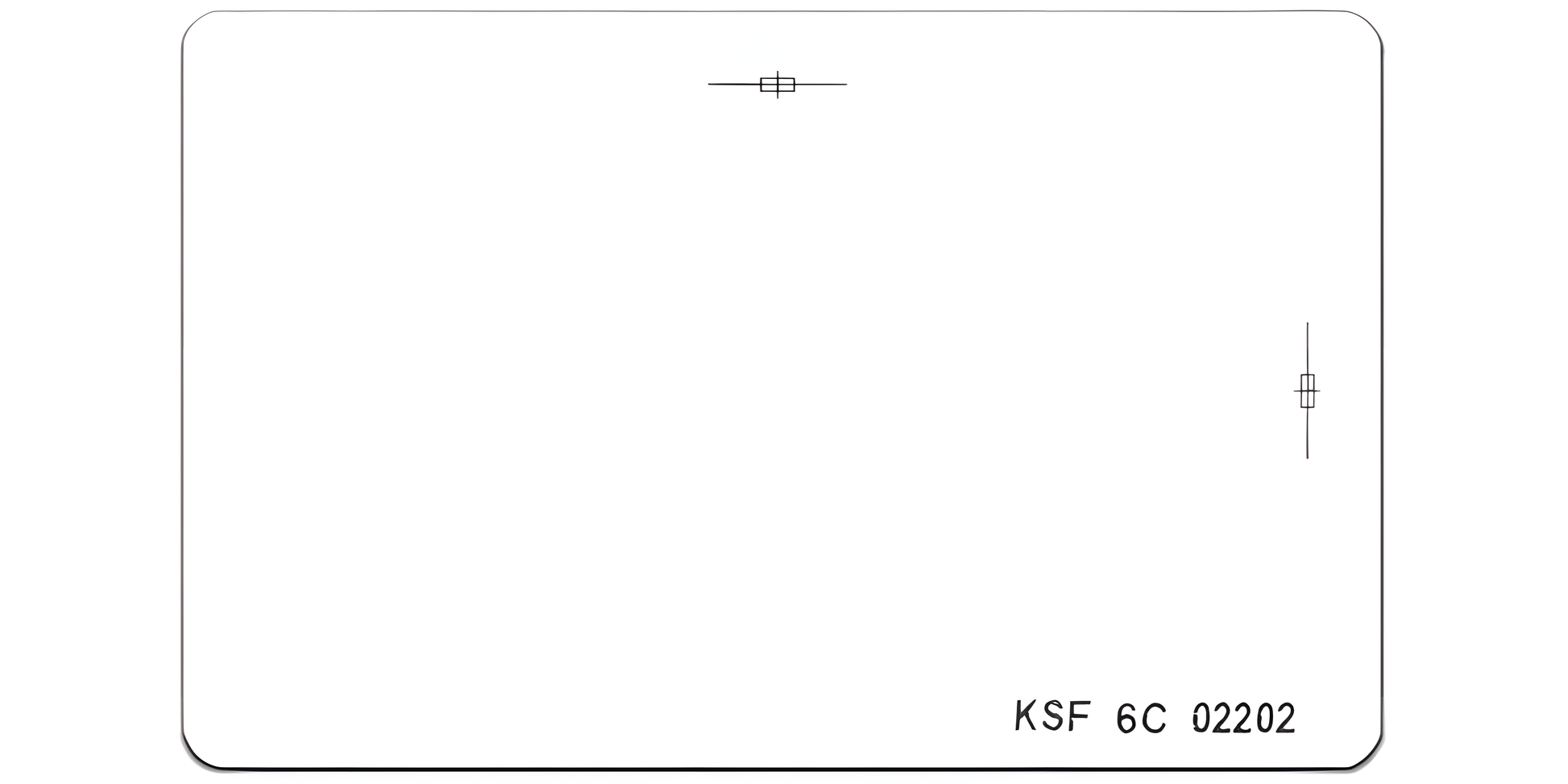Kantech Indala SH-C1 ShadowProx clamshell card 32 bit 4086X KSF format