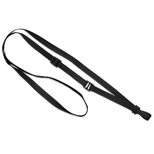 Lanyard, adjustable, flat MicroWeave, Break-Away, No-twist plastic hook, 3/8" wide