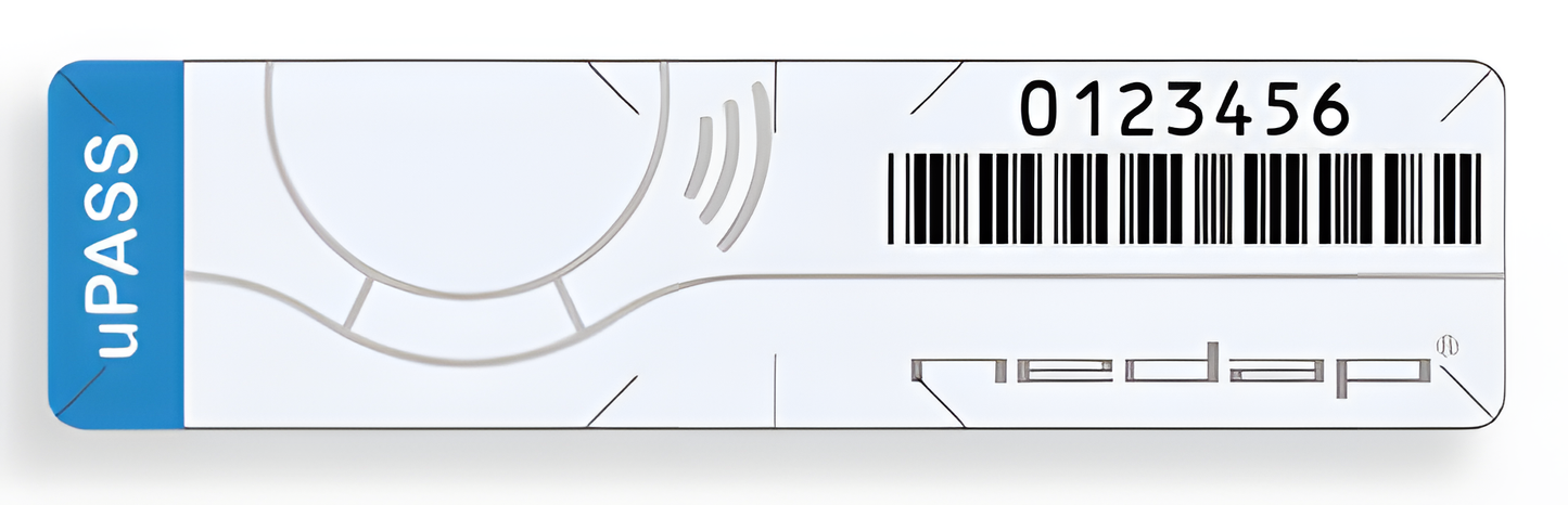 Nedap uPASS 9988858 UHF Hang Tag - Custom Artwork