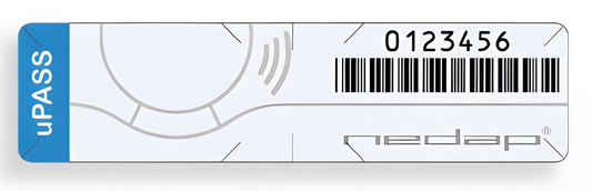 Nedap uPASS 9988858 UHF Hang Tag - Custom Artwork