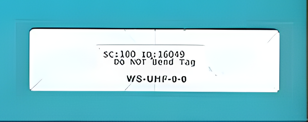 RBH AW-WS-UHF-0-0 Windshield Tag, 50 bit format, for LR-2000, 2200 & 3000 readers
