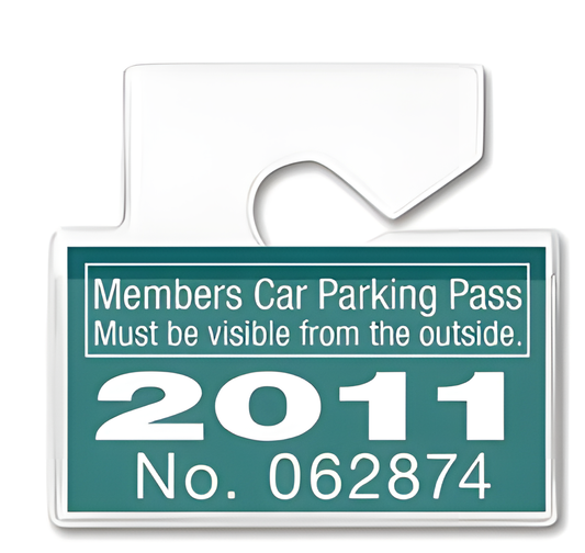 Vehicle Parking Pass Hang Tag Holder