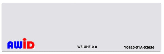 AWID WS-UHF-0-0 Windshield Adhesive Tag for the LR-2000, 2200 & 3000 reader